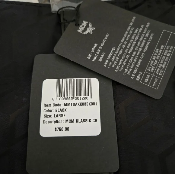 NWT MCM Klassik Tote in Cubic Jacquard Nylon - Picture 9 of 10